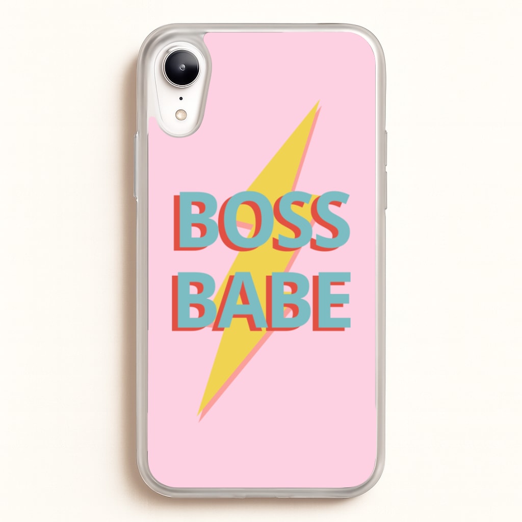 Boss Babe  - Sassy Quotes Phone Case for iPhone XR