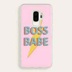 Boss Babe  - Sassy Quotes Phone Case for Galaxy S9 Plus
