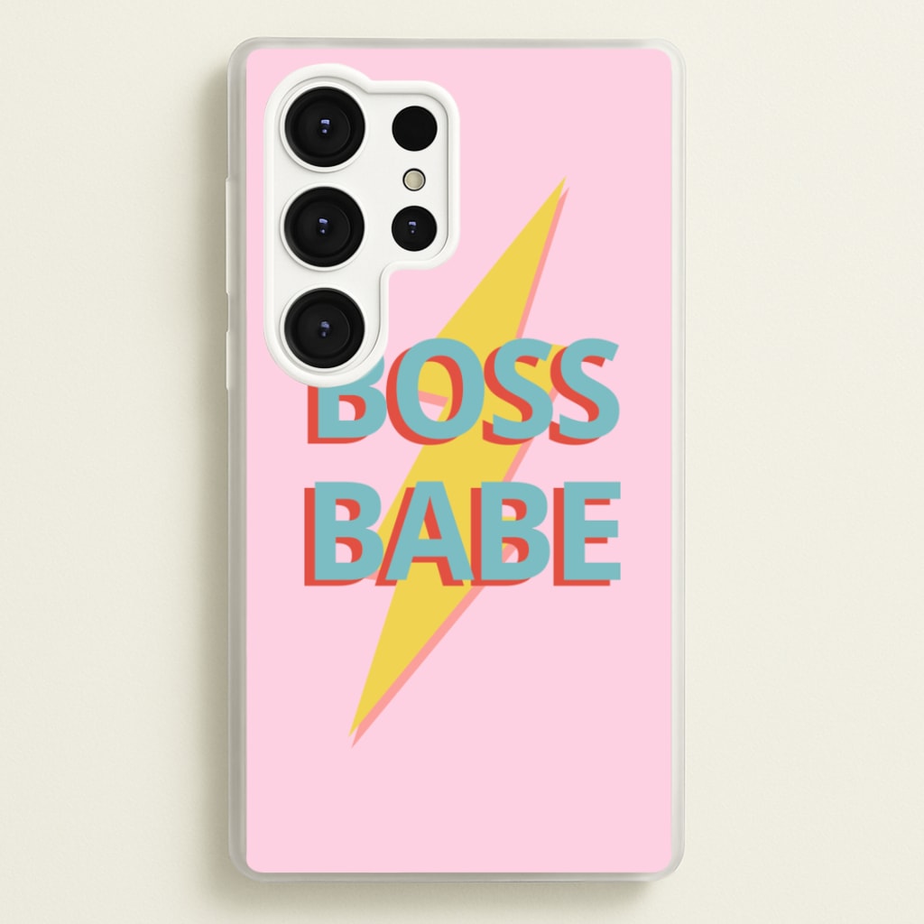 Boss Babe  - Sassy Quotes Phone Case for Galaxy S25 Ultra