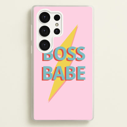 Boss Babe  - Sassy Quotes Phone Case for Galaxy S25 Ultra