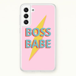 Boss Babe  - Sassy Quotes Phone Case for Galaxy S21 Plus