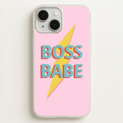 Boss Babe  - Sassy Quotes Phone Case for iPhone 13 Mini