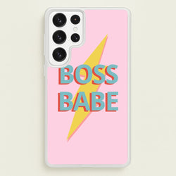 Boss Babe  - Sassy Quotes Phone Case for Galaxy S22 Ultra