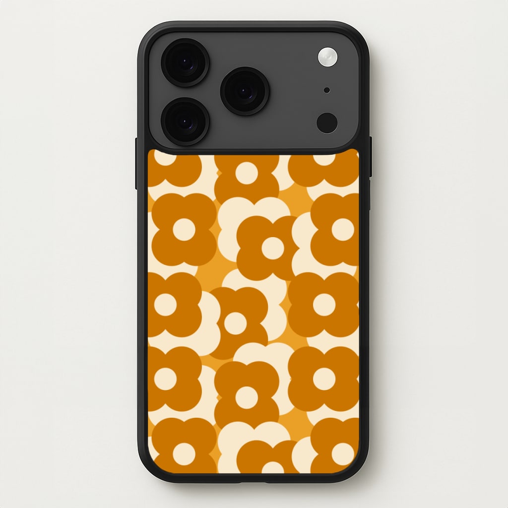Retro Flower Pattern Phone Case for iPhone 17 Pro