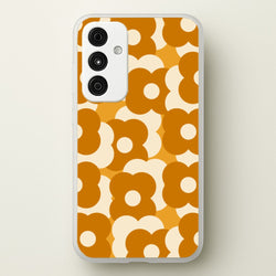 Retro Flower Pattern  - Floral Phone Case for Galaxy A35
