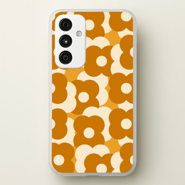 Retro Flower Pattern  - Floral Phone Case for Galaxy A55