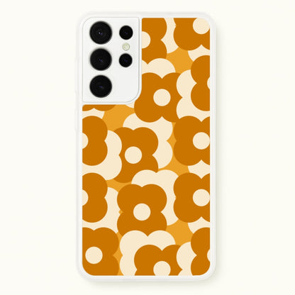 Retro Flower Pattern  - Floral Phone Case for Galaxy S21 Ultra
