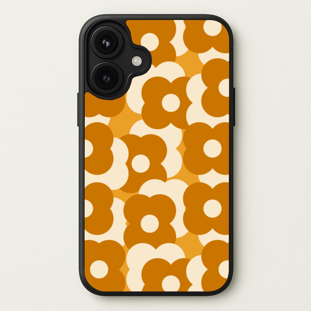 Retro Flower Pattern Phone Case for iPhone 17
