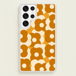 Retro Flower Pattern  - Floral Phone Case for Galaxy S23 Ultra