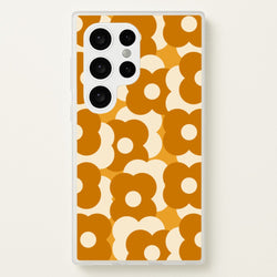 Retro Flower Pattern  - Floral Phone Case for Galaxy S24 Ultra