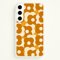 Retro Flower Pattern  - Floral Phone Case for Galaxy S23 Plus