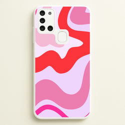 Purple & Pink Abstract  - Abstract Phone Case for Galaxy A21s