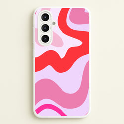 Purple & Pink Abstract  - Abstract Phone Case for Galaxy A16