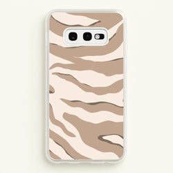 Neutral Tiger Print  - Animals Phone Case for Galaxy S10e