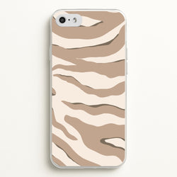 Neutral Tiger Print  - Animals Phone Case for iPhone 5 / 5s / SE 2016