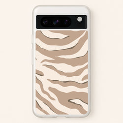 Neutral Tiger Print  - Animals Phone Case for Google Pixel 8 Pro