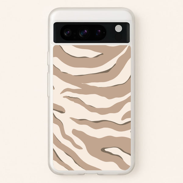 Neutral Tiger Print  - Animals Phone Case for Google Pixel 8 Pro