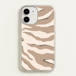 Neutral Tiger Print  - Animals Phone Case for iPhone 12 / 12 Pro