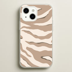 Neutral Tiger Print  - Animals Phone Case for iPhone 15
