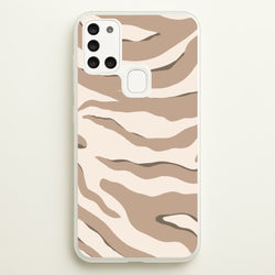 Neutral Tiger Print  - Animals Phone Case for Galaxy A21s