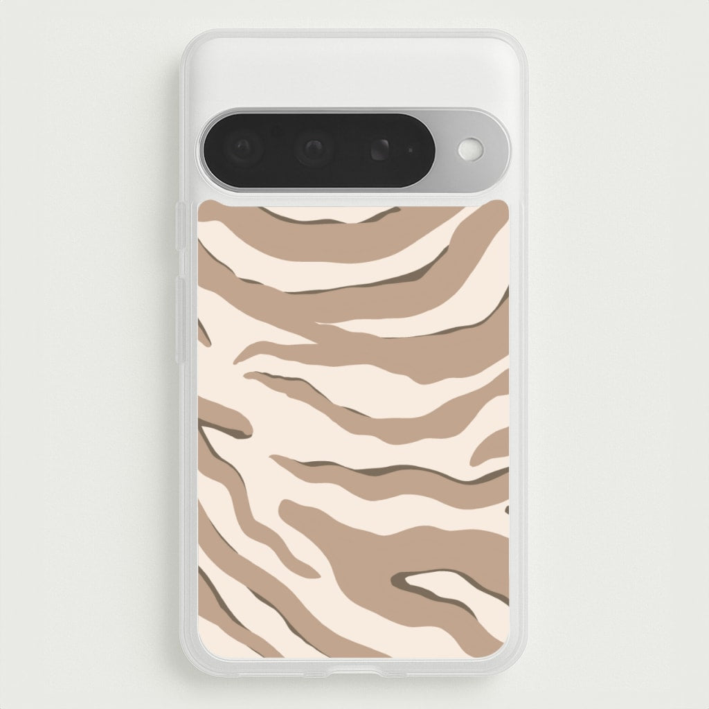 Neutral Tiger Print Phone Case for Google Pixel 10 Pro XL
