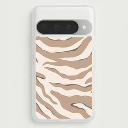 Neutral Tiger Print Phone Case for Google Pixel 10 Pro XL