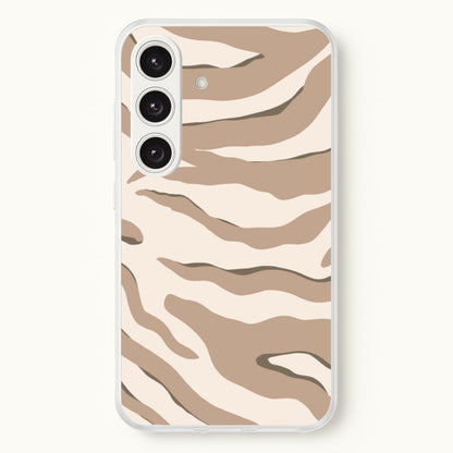 Neutral Tiger Print  - Animals Phone Case for Galaxy S25 Plus