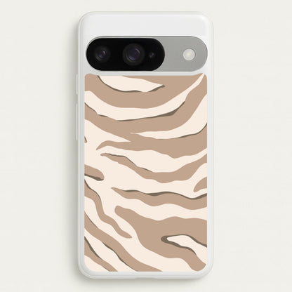 Neutral Tiger Print Phone Case for Google Pixel 10 / 10 Pro
