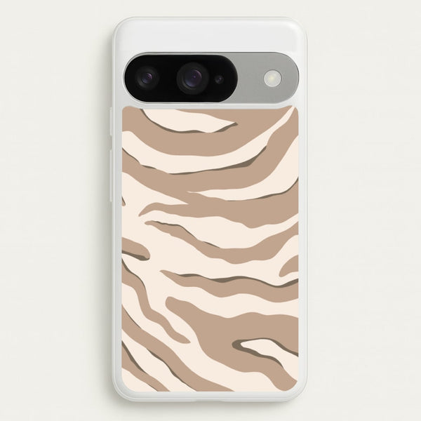 Neutral Tiger Print Phone Case for Google Pixel 10 / 10 Pro