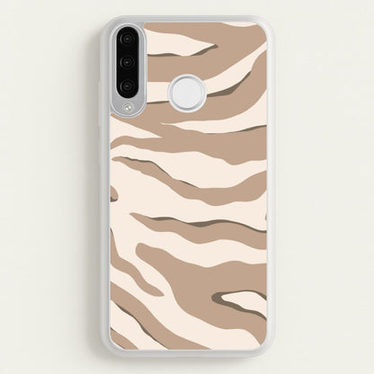 Neutral Tiger Print  - Animals Phone Case for Huawei P30 Lite