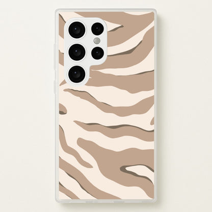 Neutral Tiger Print  - Animals Phone Case for Galaxy S24 Ultra
