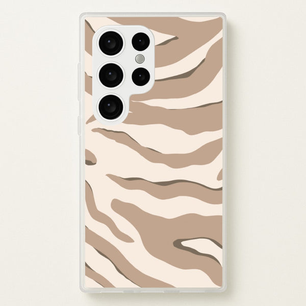 Neutral Tiger Print  - Animals Phone Case for Galaxy S24 Ultra