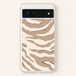 Neutral Tiger Print  - Animals Phone Case for Google Pixel 6a