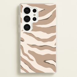 Neutral Tiger Print  - Animals Phone Case for Galaxy S25 Ultra