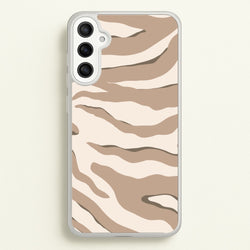 Neutral Tiger Print  - Animals Phone Case for Galaxy A34