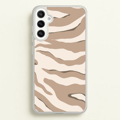 Neutral Tiger Print  - Animals Phone Case for Galaxy A34