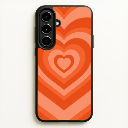 Orange - Colourful Hearts  - Colourful Hearts Phone Case for Galaxy A56