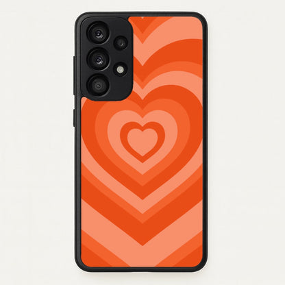 Orange - Colourful Hearts  - Colourful Hearts Phone Case for Galaxy A53