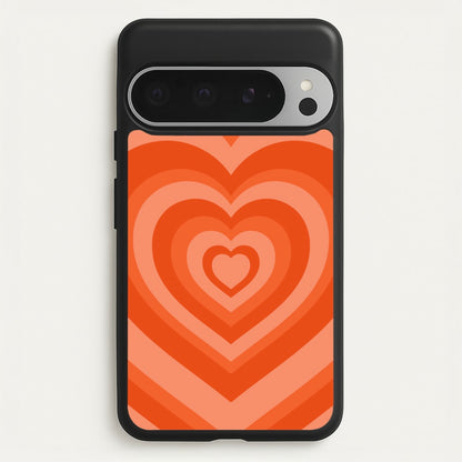 Orange - Colourful Hearts  - Colourful Hearts Phone Case for Google Pixel 9 Pro XL