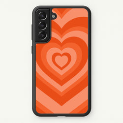 Orange - Colourful Hearts  - Colourful Hearts Phone Case for Galaxy S21 Plus