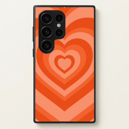 Orange - Colourful Hearts  - Colourful Hearts Phone Case for Galaxy S24 Ultra