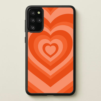 Orange - Colourful Hearts  - Colourful Hearts Phone Case for Galaxy S20 Plus