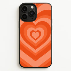 Orange - Colourful Hearts  - Colourful Hearts Phone Case for iPhone 11 Pro Max