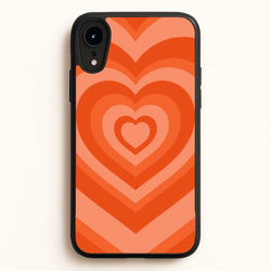 Orange - Colourful Hearts  - Colourful Hearts Phone Case for iPhone XR
