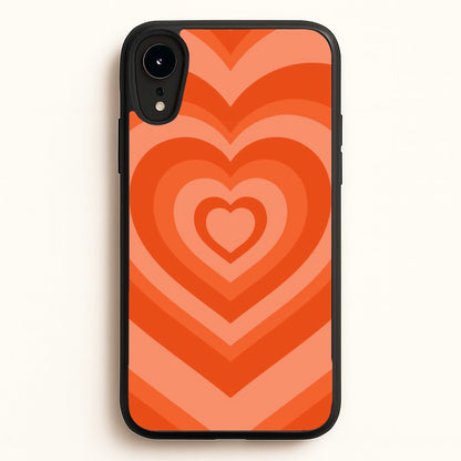 Orange - Colourful Hearts  - Colourful Hearts Phone Case for iPhone XR