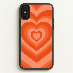 Orange - Colourful Hearts  - Colourful Hearts Phone Case for iPhone XS Max