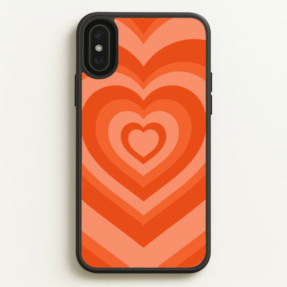 Orange - Colourful Hearts  - Colourful Hearts Phone Case for iPhone XS Max
