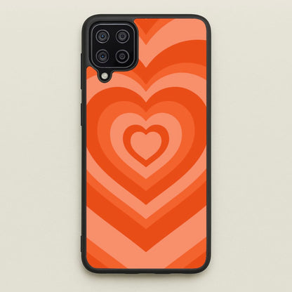 Orange - Colourful Hearts  - Colourful Hearts Phone Case for Galaxy A12