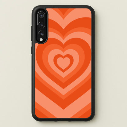 Orange - Colourful Hearts  - Colourful Hearts Phone Case for Huawei P20 Pro