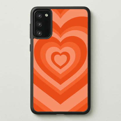 Orange - Colourful Hearts  - Colourful Hearts Phone Case for Galaxy A41